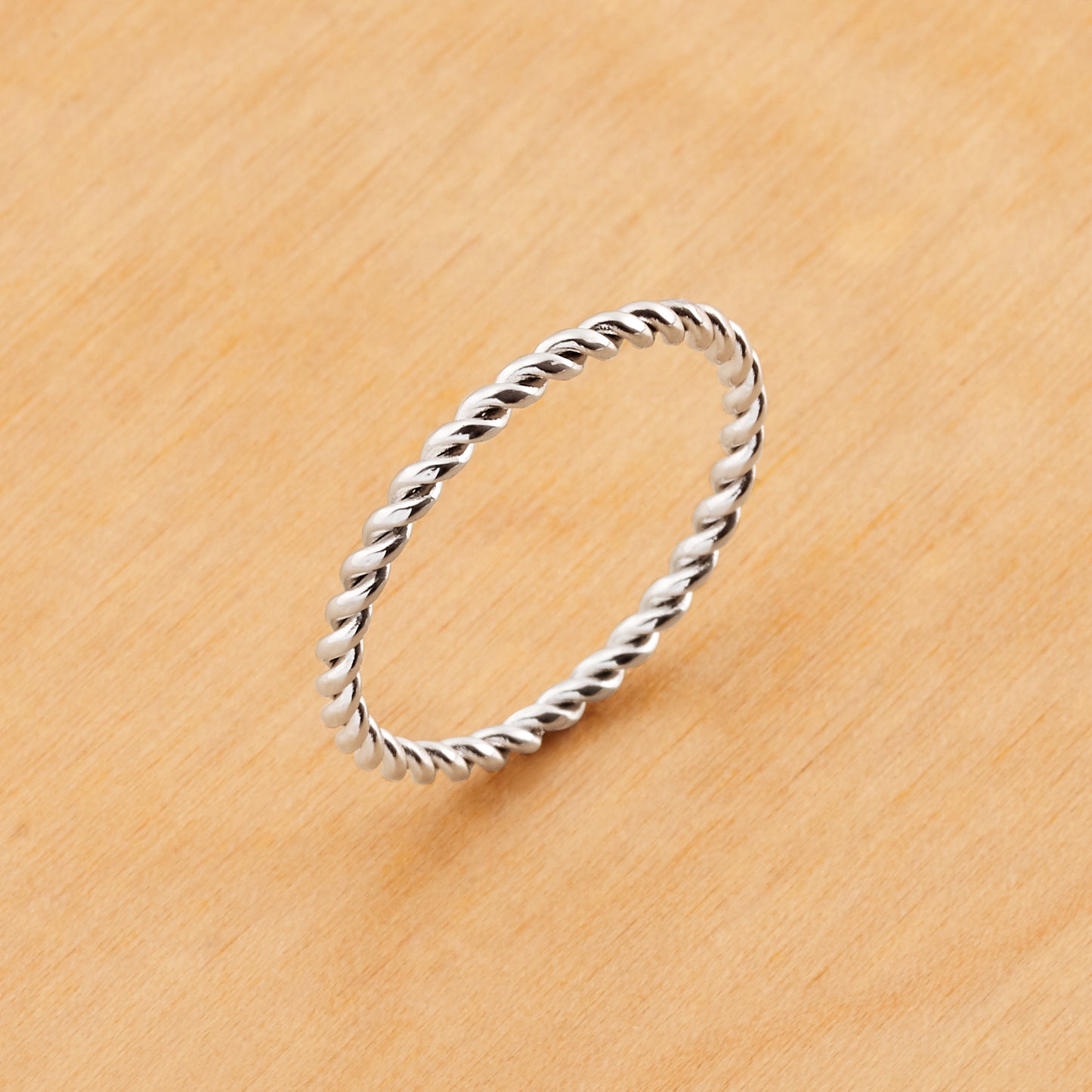 TI058 -Titanium 2mm Thickness Twisted Design Ring
